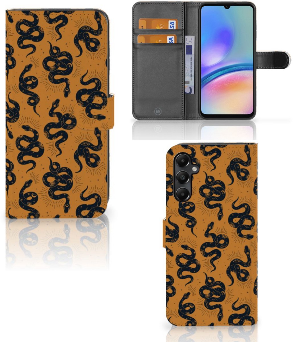 Telefoonhoesje met Pasjes voor Samsung Galaxy A05s Snakes