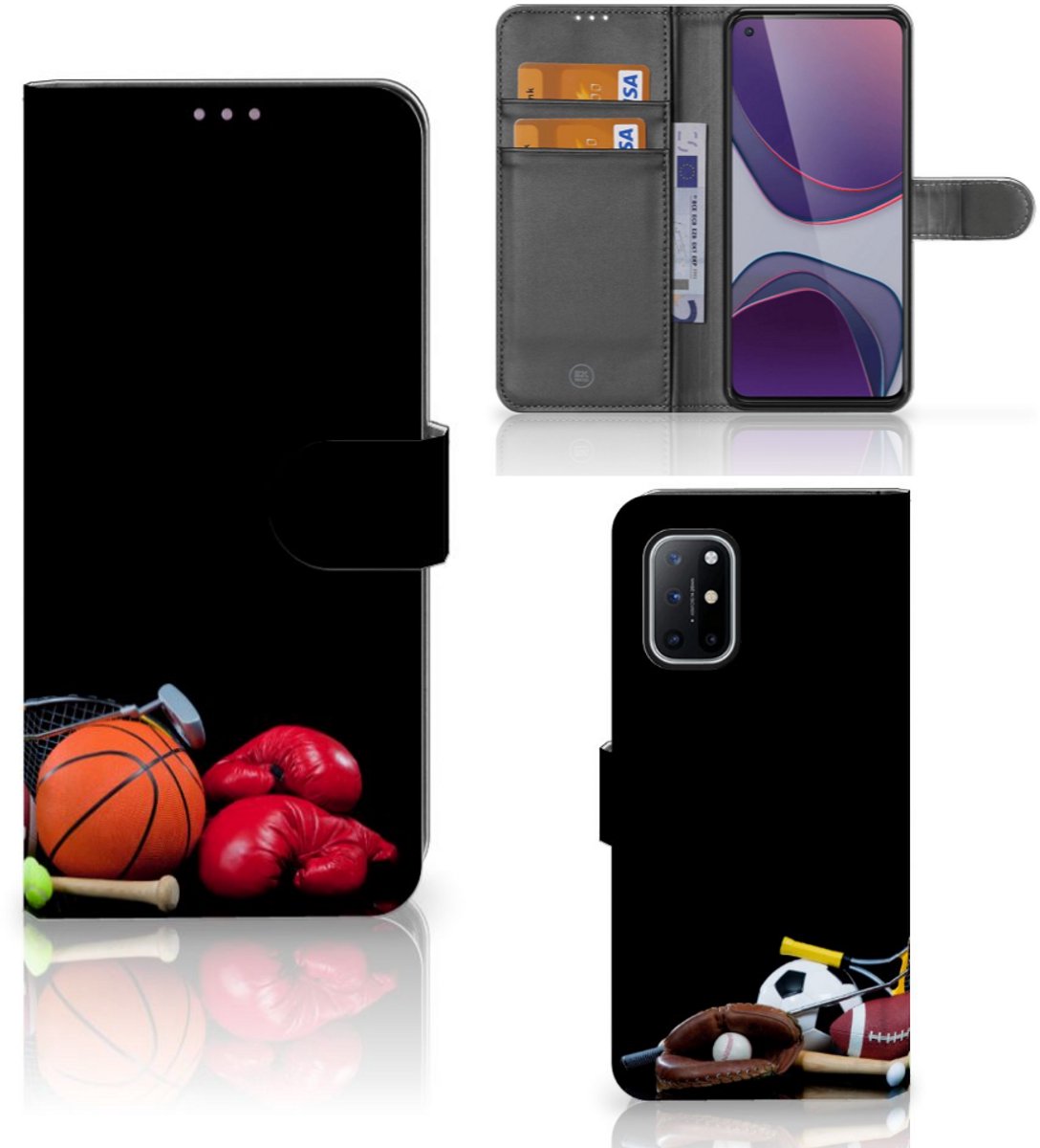 OnePlus 8T Wallet Case met Pasjes Sports