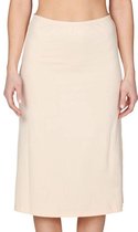 Lange Dames Onderrok - Met Split - Beige/Huid - Maat L/XL (715)