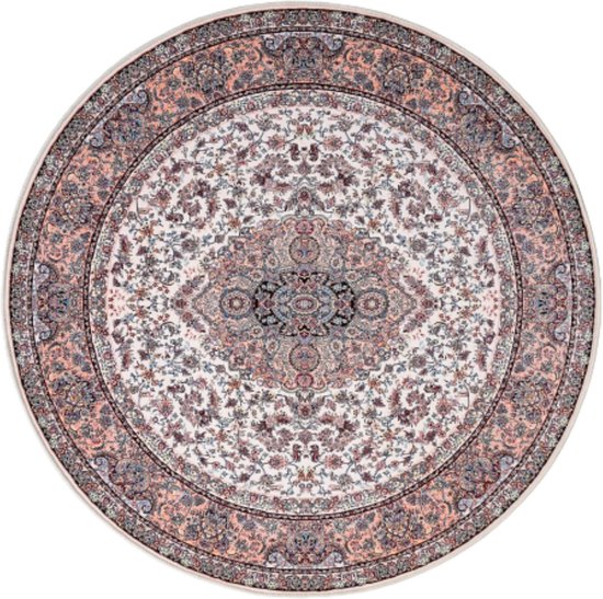 SusaStyle Perzisch Vloerkleed – Salari Cream – Tapijt 300 cm – Rond