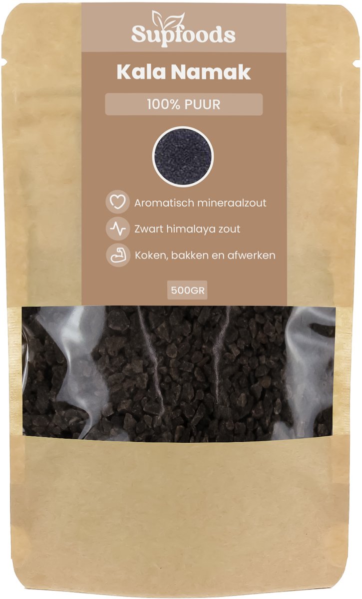 Kala Namak Zout - Zwart Himalaya Zout - 500g - Natuurlijk Kruidenzout