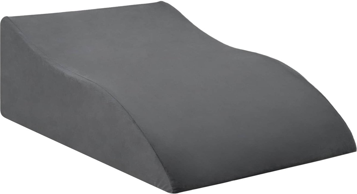 vidaXL - Been - Kussen - Grijs - 68 - x - 41 - x - 21 - cm - PU - Schuim