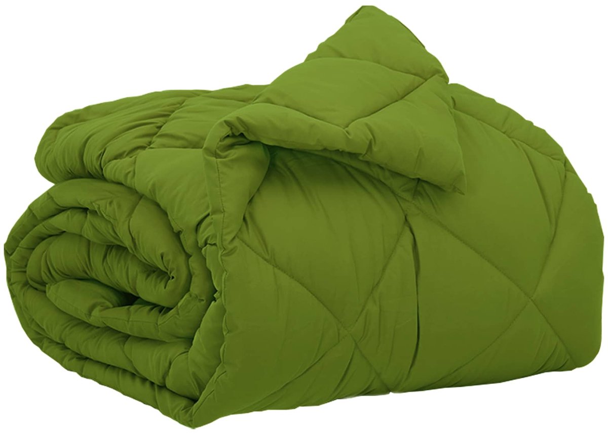 vidaXL - Volledig - Jaar - Dekbed - Groen - 135 - x - 200 - cm - Microvezel