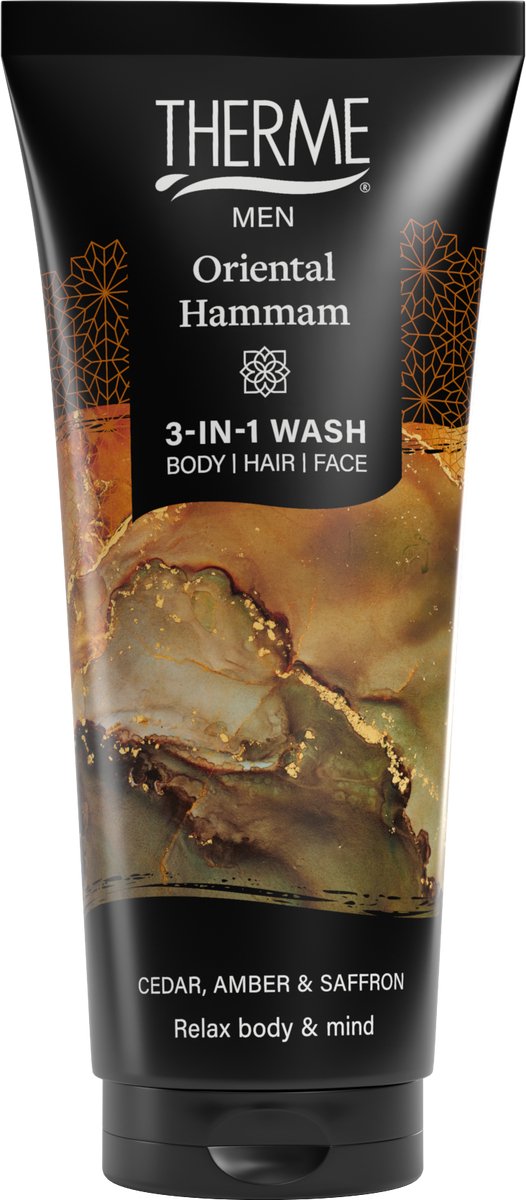 Therme Men 3in1 Wash Oriental Hammam - 6 x 200 ml - Voordeelverpakking