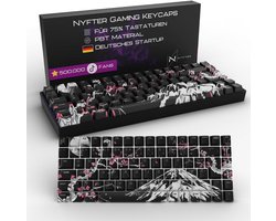 Sakura Keycaps ISO Layout | Keycapset voor 60% en 75% Mechanische Toetsenborden