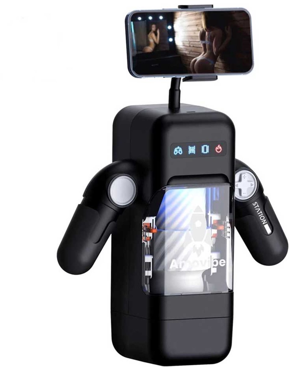 Automatische Masturbator - Verwarmd - Telefoonhouder - Thrusting - Luxe