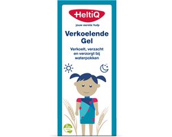 HeltiQ Verkoelende gel bij Waterpokken - 100 ml verkoelende gel + 4sachets 20 ml zemelen bad