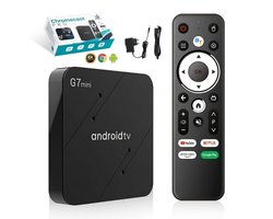 SwanX® Android TV Box 4K Ultra HD – Chromecast & IPTV – Smart TV Box – Google Assistant Spraakbediening – 2.4/5GHz WiFi – 16GB Media Streamer