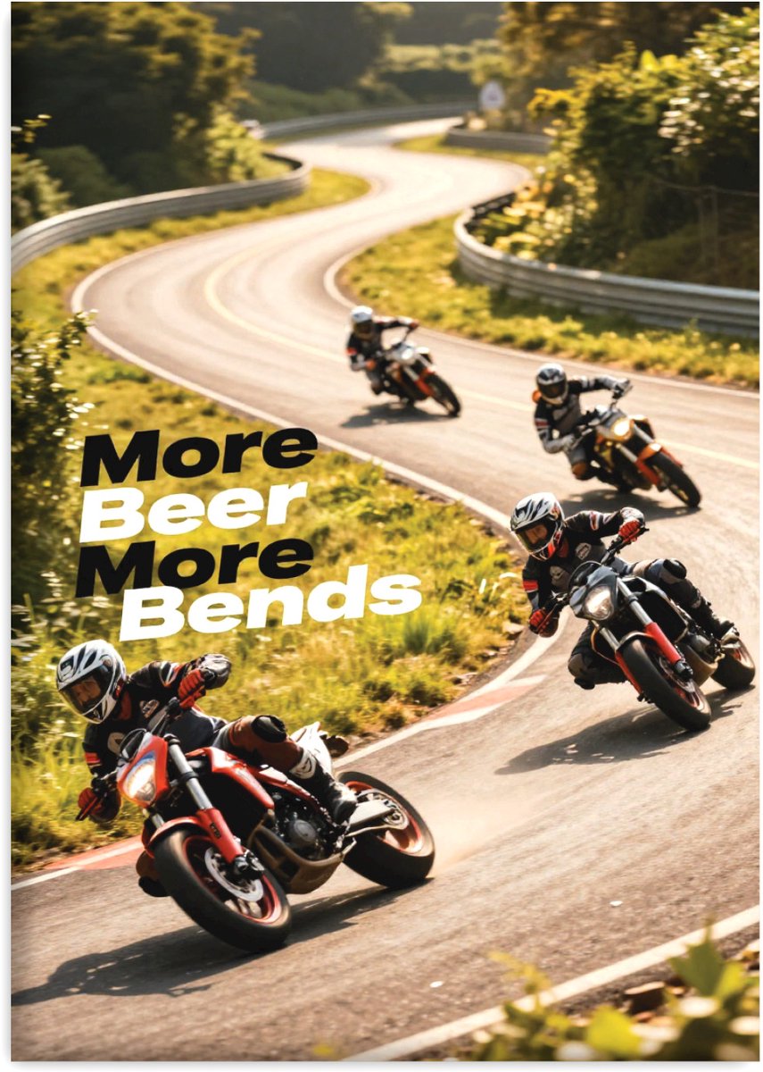 Huurdies - Poster - Motorrijder - A2