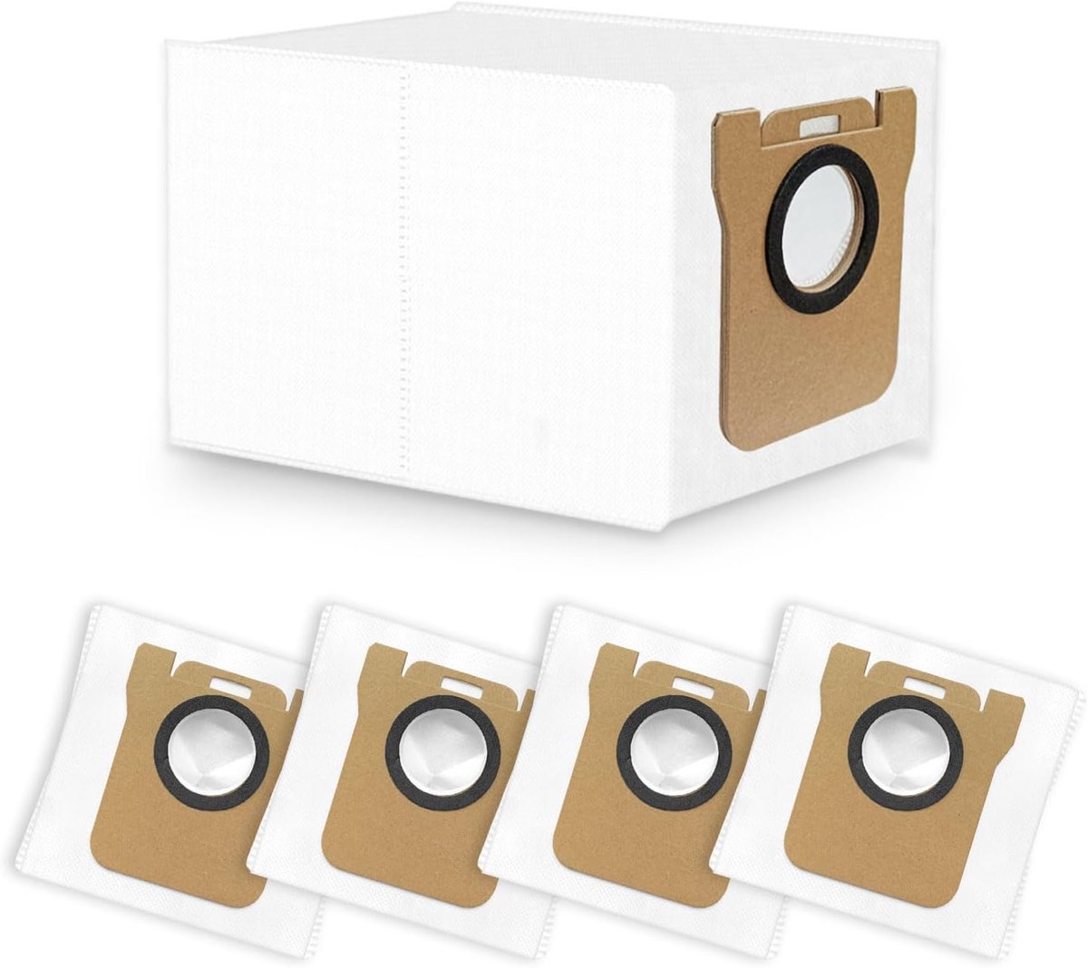 Stofzak – Geschikt voor robotstofzuigers – 5 stuks – Voor stofzuigers – Wit