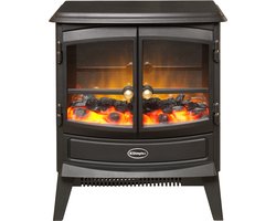 Dimplex Springborne Sfeerhaard Elektrisch - Vrijstaande Elektrische Haard - 2000 Watt Verwarming - Optiflame LED Vlameffect - Ventilatorkachel & Thermostaat - Openhaard Bedienbaar via Afstandsbediening