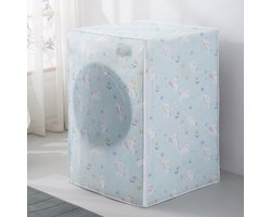 Wasmachinehoes - Stofhoes voor wasmachine - Wasmachinehoes - Hoes voor droger - Stofwerende hoes voor wasmachines met voorlader - Waterdichte hoes voor de meeste drogers met voorlader - Stof- en waterdicht - 65x75x85 cm (Konijnenpatroon)