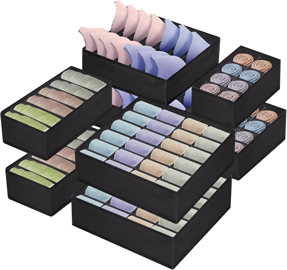 Lade-organizer en Opbergdoos voor Kleding en Accessoires - 8 Stuks