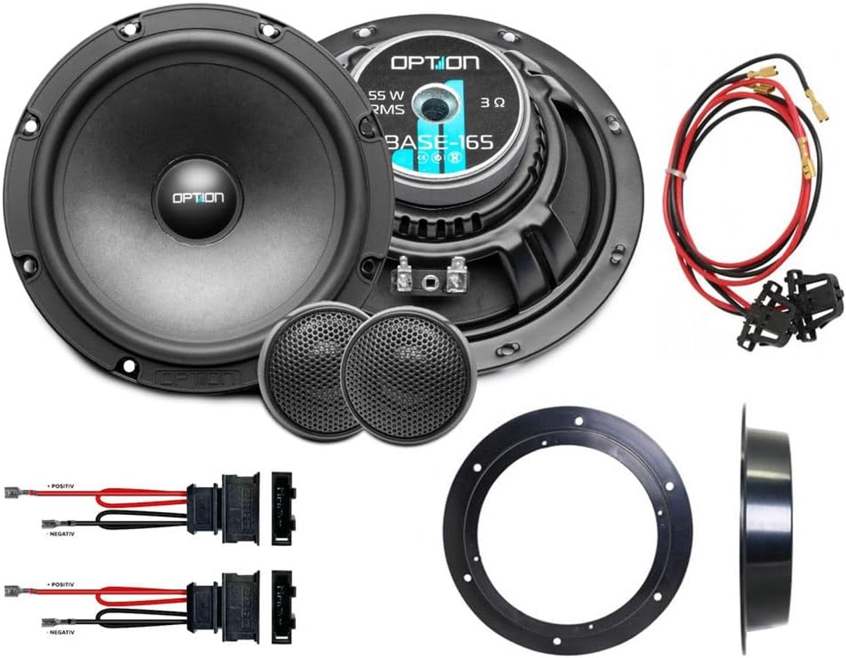 16.5cm Component Speakerset Plug & Play Versterkt Geluid voor VW Touran I (1T)