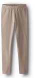 Taupe legging met elastische tailleband.