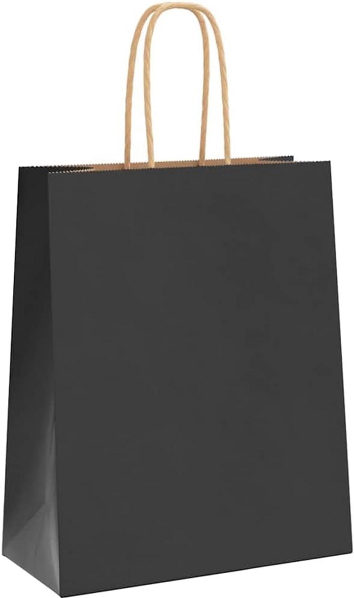 Assortiment Zwarte Papieren Tassen met Hengsels 18x8x22 cm