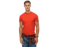 Superdry T-shirt Essential Logo Emb Tee M1011245b Um2 Bold Orange Mannen Maat - XXL