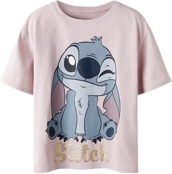 Name It Fakun Stitch SS Shirt Meisjes - Maat 122/128