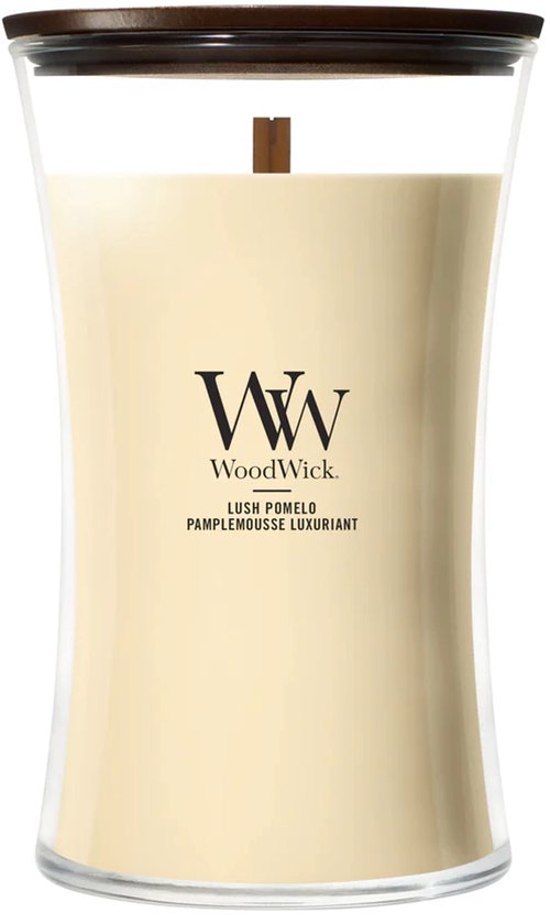 WoodWick Hourglass - Lush Pomelo - Large Geurkaars - 130 branduren