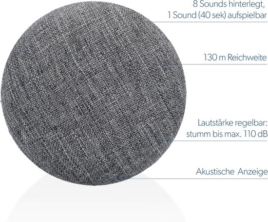 Draadloze Deurbel met MP3 en Eigen Melodieën tot 110dB — afbeelding 5