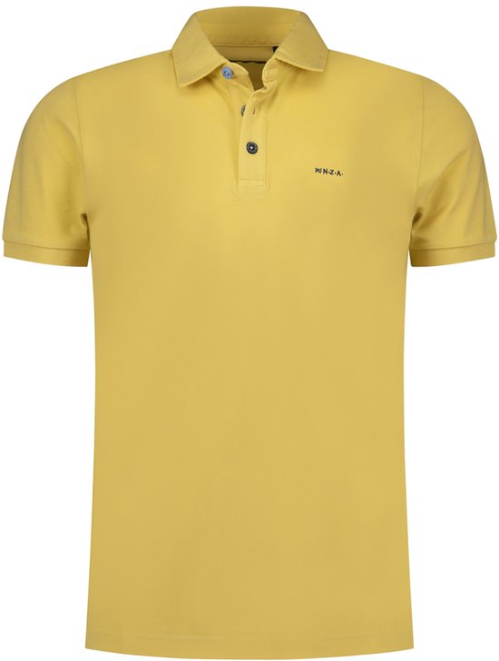 New Zealand Auckland Poloshirt Polo Short Sleeve 26cn150 1213 Vintage Yellow Mannen Maat - XXL