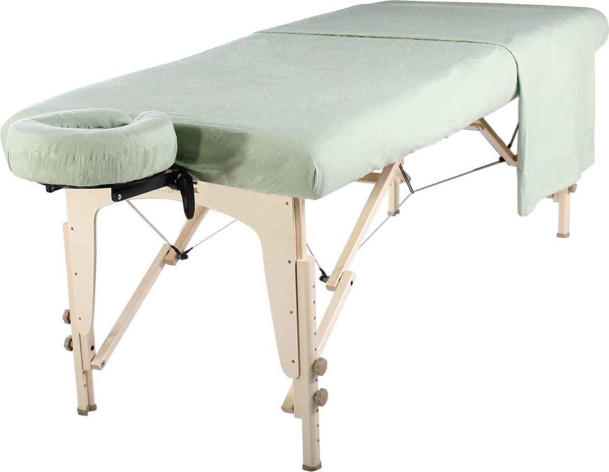 Massage Tafel Set Flanel 3-Delig: Molton Hoeslaken, Deken en Gezichtskussenhoes