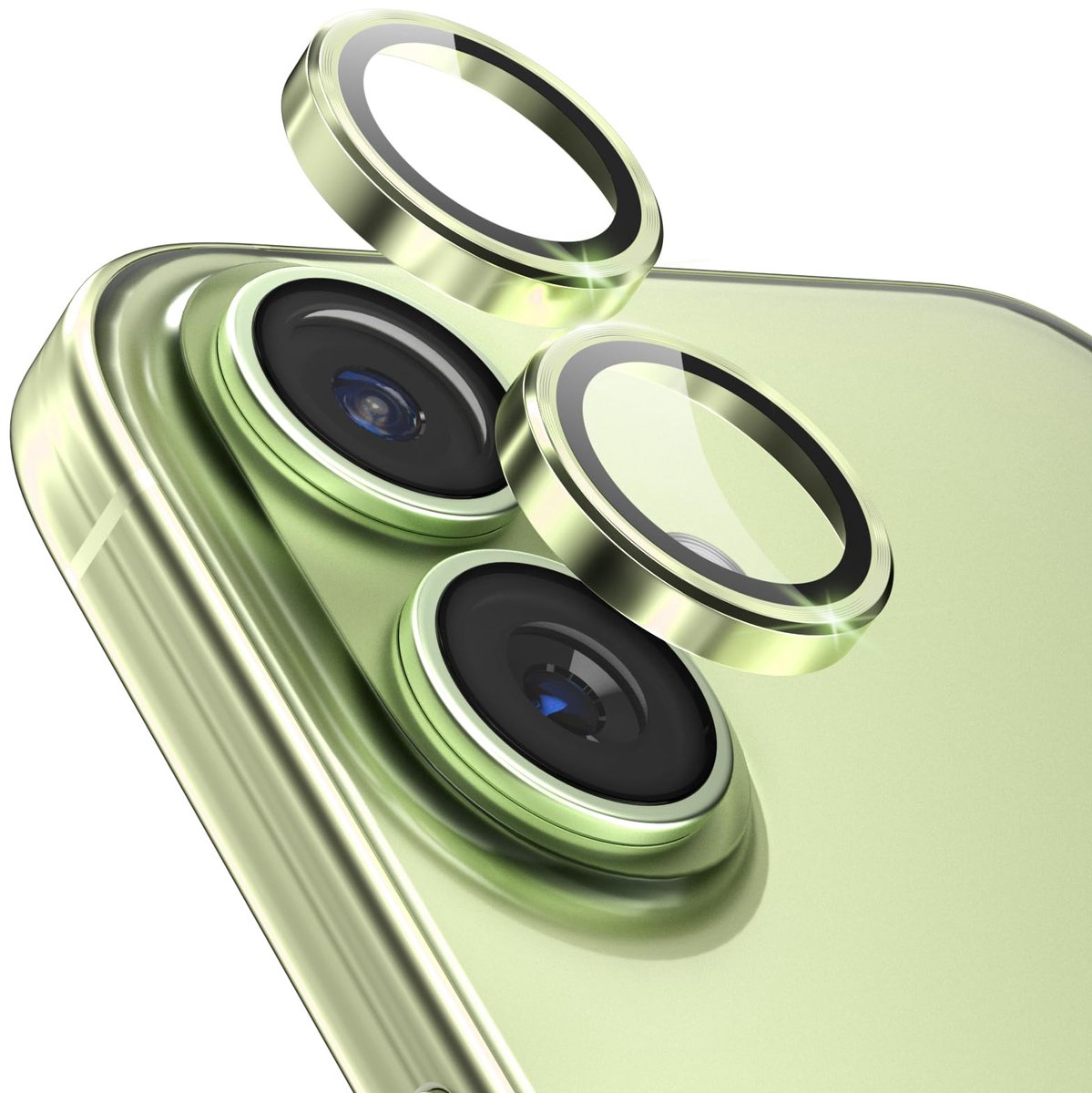 Kameraobjektivbescherming voor iPhone 17 - Ultra-HD Bescherming - Harde Glas en Aluminium Ring