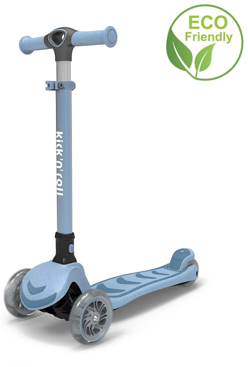 Kick'n'Roll S6 - ECO - Kinderstep - Blauw - Voetrem - Stuurhoogte verstelbaar