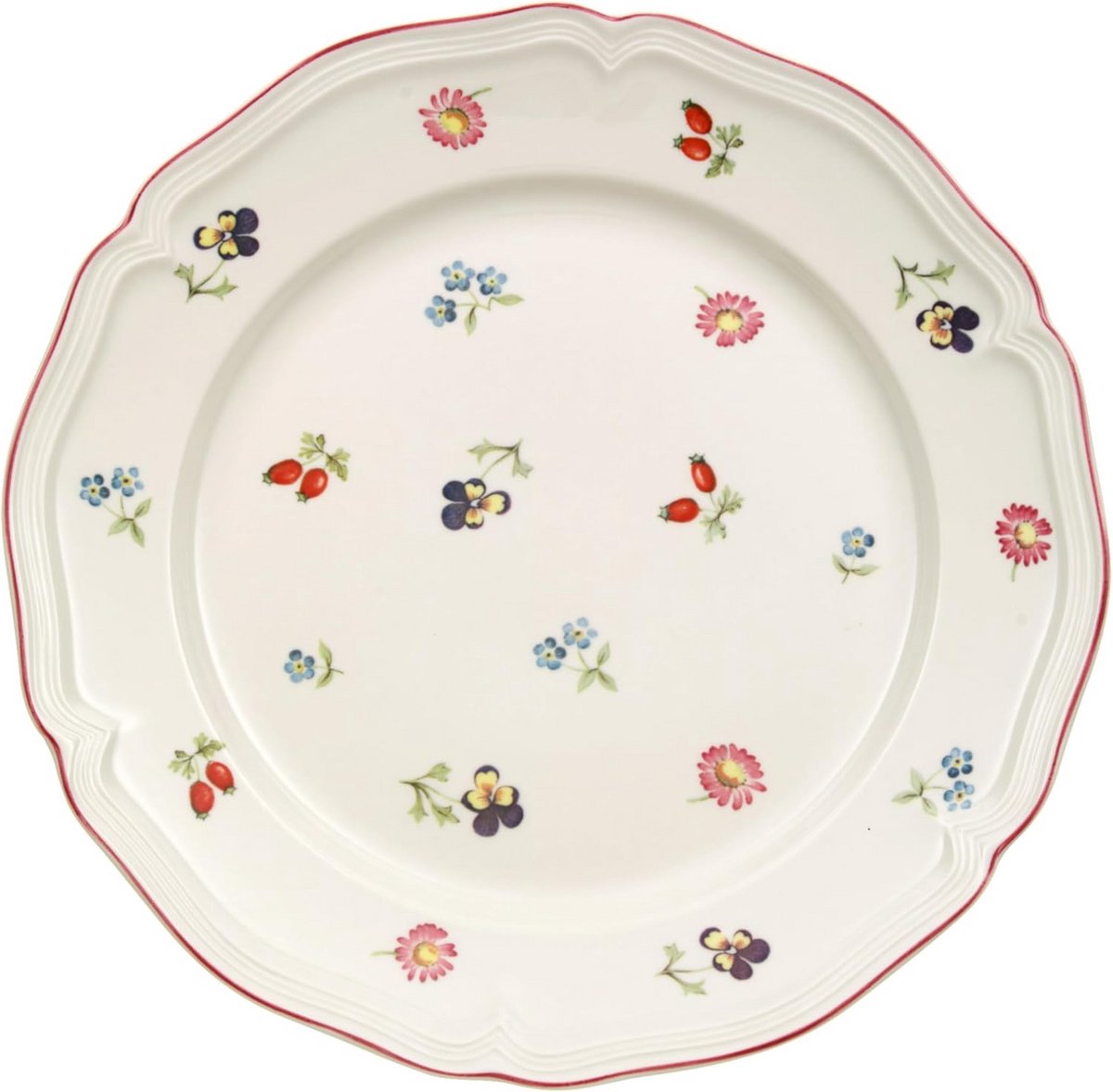 Ontbijtbord Porselein met Bloemenprint - Vaatwasmachinebestendig