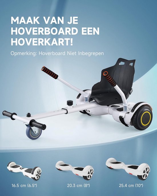 Hoverkart Stoel voor Hoverboard - Verstelbaar Zitje voor Volwassenen en Kinderen — afbeelding 3
