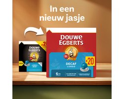 Douwe Egberts Lungo Decaf Koffiecups - Intensiteit 6/12 - 10 x 20 capsules