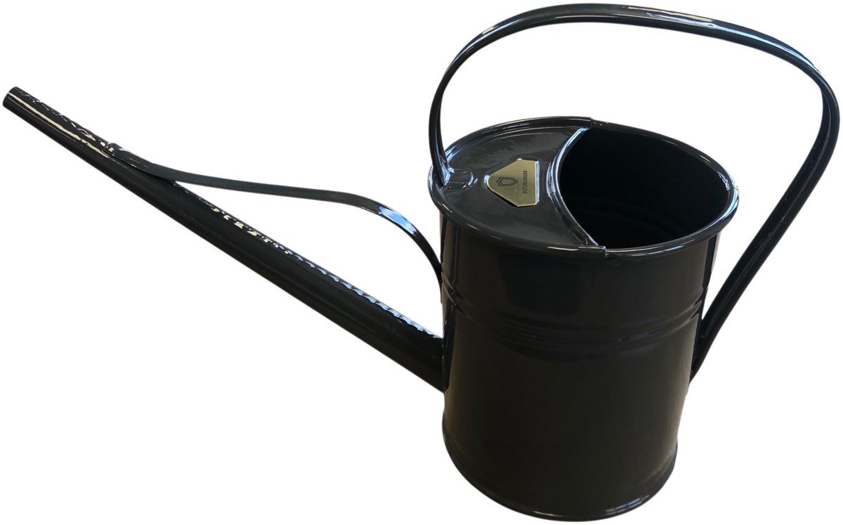 Dutchlander Metalen Gieter 1,5 Liter – Thermisch Verzinkt – Ombergrijs – Engelse Stijl
