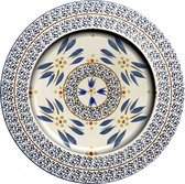 Lavandoux - Onderbord - Ø33 cm - Metaal - Old World Blue - Set van 2