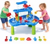 KidzKraze® Watertafel Eiland - Buitenspeelgoed – Sensorisch Speelgoed - Watertafel - Activiteiten Tafel – Waterbaan - Zandtafel Voor Kinderen - Waterspeeltafel Speelgoed - Incl. Accessoires