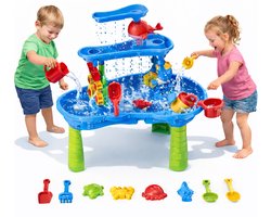 KidzKraze® Watertafel Eiland - Buitenspeelgoed – Sensorisch Speelgoed - Watertafel - Activiteiten Tafel – Waterbaan - Zandtafel Voor Kinderen - Waterspeeltafel Speelgoed - Incl. Accessoires