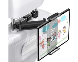 LeafU Tablet houder auto hoofdsteun - Geschikt voor Ipad en Telefoon - 360° Draaibaar - Universeel - Auto Accessoires - Zwart