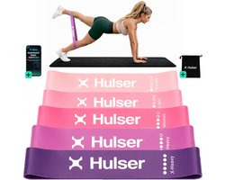 Hulser Mini resistance band set 5-delig - 2 tot 18 kg - 3...