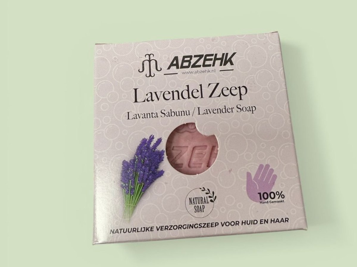 Abzehk - Handzeep, Sabun, Handsoap - Lavendel, Lavanta - 4x 125gr