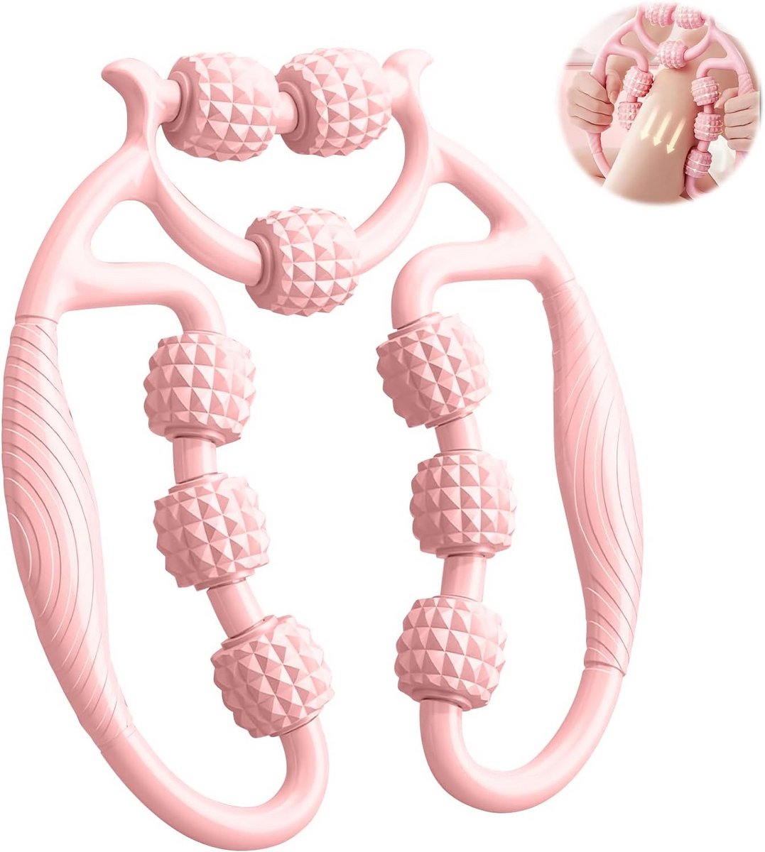Massageroller voor Benen en Cellulitis - Anti-Cellulite Roller met 9 Wielen voor Dijen, Armen en Voeten