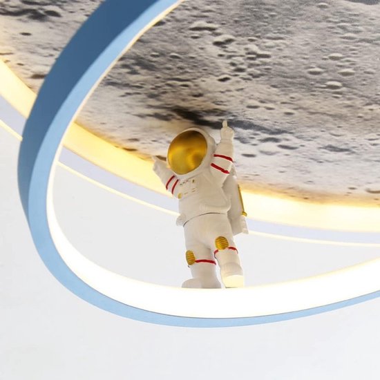 Dimbare LED Plafondlamp Maan Astronaut Ontwerp voor Kinderkamer - Afstandsbediening van Merkloos — afbeelding 5