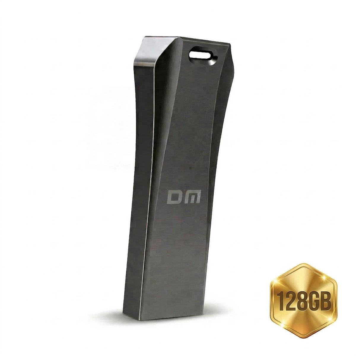 DM USB Stick 128GB - Snelle Flash Drive - Metaal USB 3.2 Pen Drive Sleutelhanger - 130MB/s