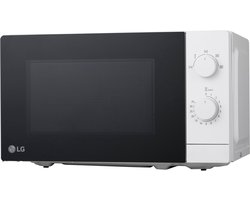 LG MS2082H - Magnetron 20L - Wit - 700W - Twee handige draaiknoppen voor eenvoudig gebruik - Glazen deur voor gemakkelijk schoonmaken - Precieze ontdooiingsfunctie voor snel gebruik