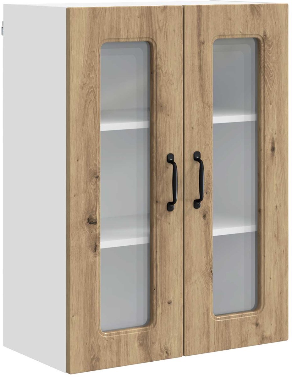 vidaXL - Vaatwasserpaneel - Kalmar - Artisan - Eiken - 60 - x - 31 - x - 80 - cm
