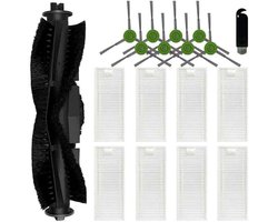 18-delige set Geschikt voor zijborstels Geschikt voor de Aonus S8 robotstofzuiger: 1 hoofdborstel, 8 HEPA-filters en 8 zijborstels.