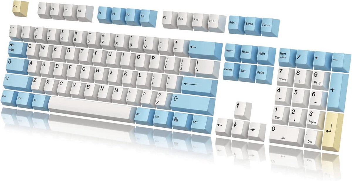 PBT Keycap Set 139 Toetsen Cherry Profiel Voor Mechanisch Toetsenbord ANSI US Layout