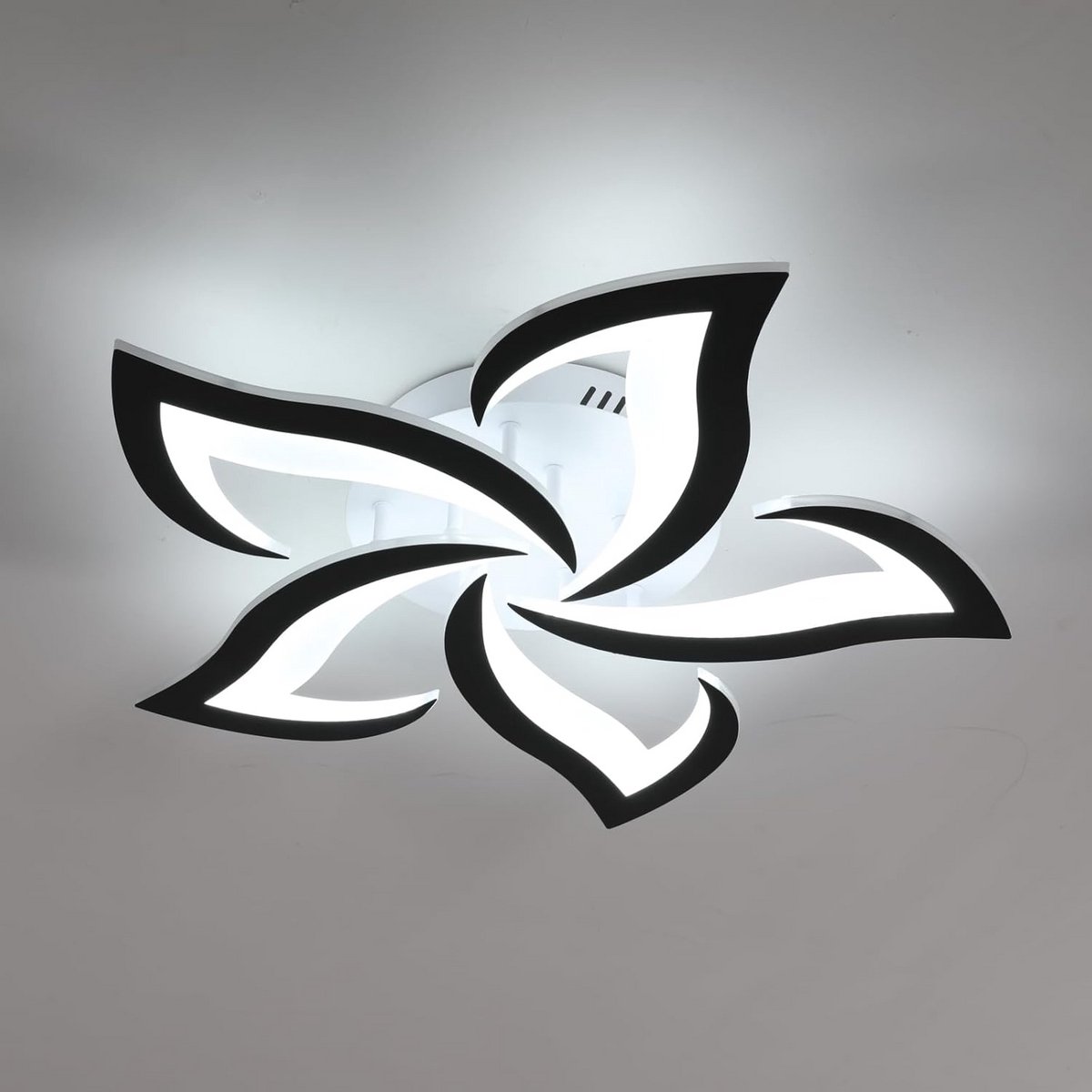 Moderne Dimbare Bloemvorm LED Plafondlamp - 40W - 4700LM - Inclusief Afstandsbediening & A