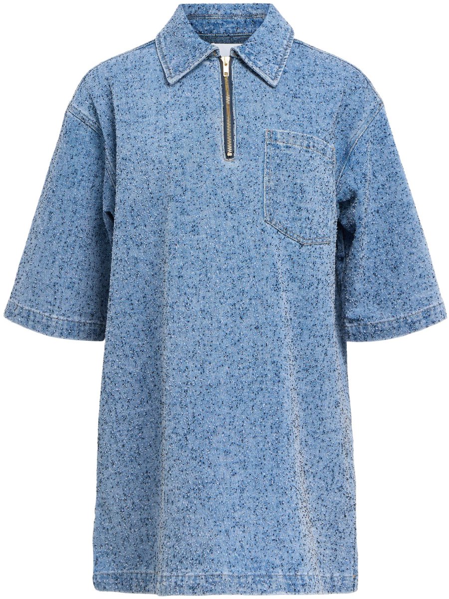 Object midi-jurk Denim