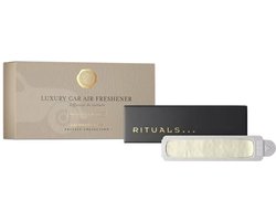 Rituals - Auto Parfum - 2x Auto Luchtverfrisser Refills 3 gram + 1x Houten Houder voor Luchtverfrisser - Cashmere Rose - Zachte bloemengeur - Autoparfum - Car Perfume - Refill - Navulling