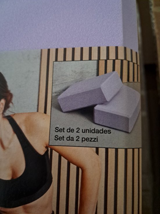 Crivit Yoga blokken set van 2 stuks - 23 x 15 x 7.5 cm van CRIVIT — afbeelding 2