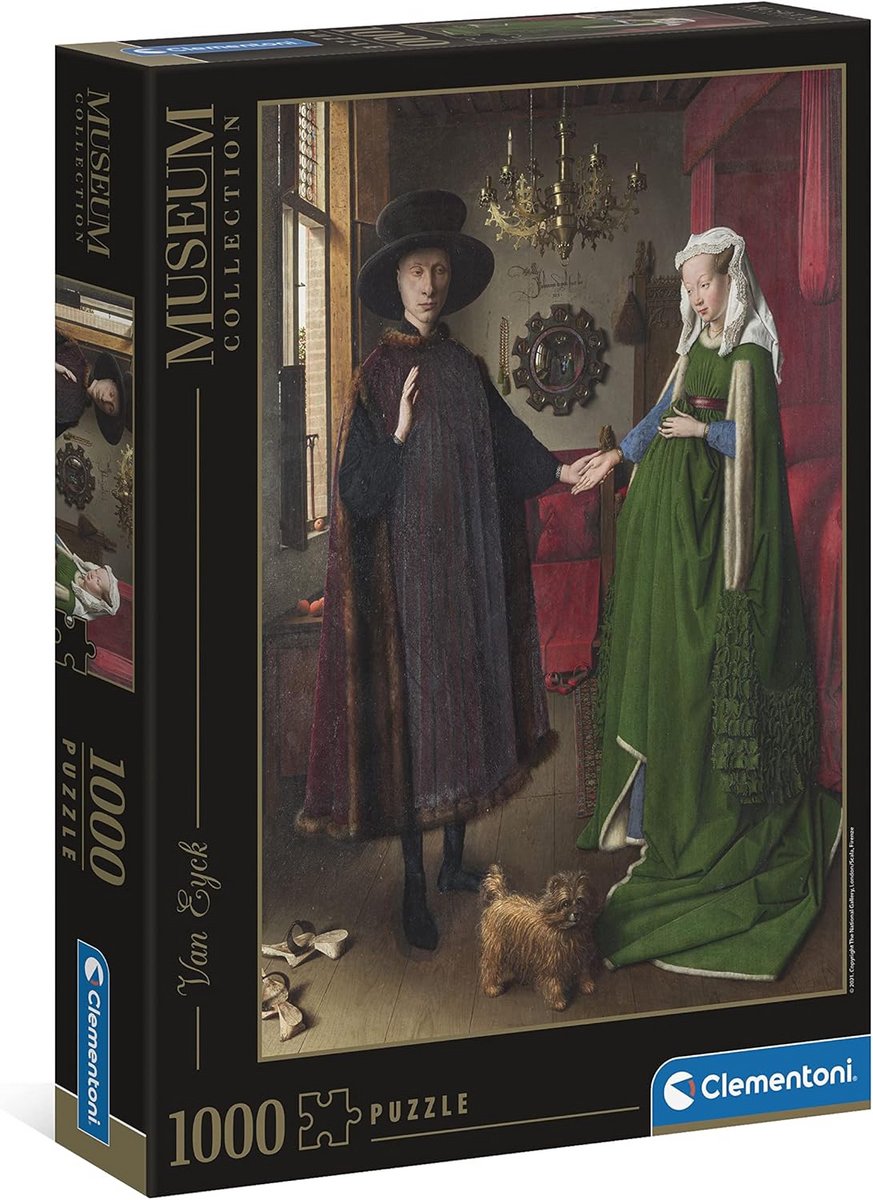 Puzzel 1000 Stukken Museumcollectie: Het Arnolfini Portret - Kunst Puzzel voor Volwassenen